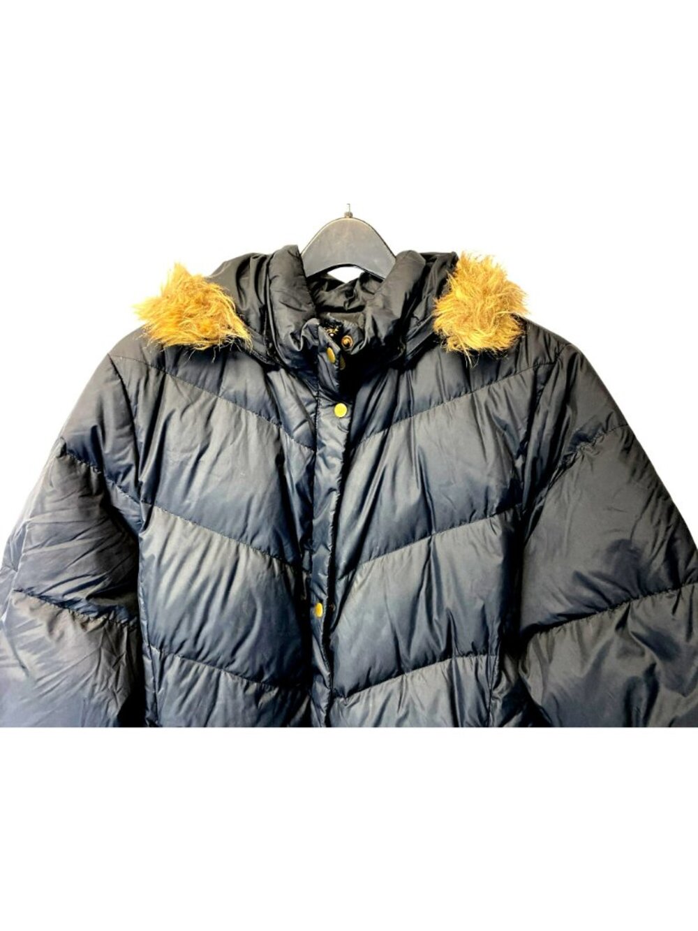 Lands End Black Goosedown Down Quilted Puffer Coat Parka Long Womens 3x 24-26 - Picture 4 of 11